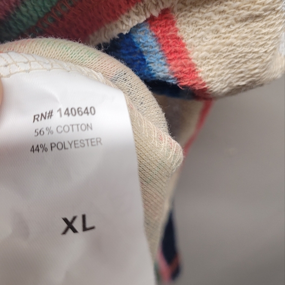 American Crown Multicolored Poncho Hoodie XL rugged with Georgia graphic - Picture 9 of 9